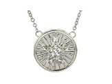 Judith Ripka White Topaz Accented Rhodium Over Sterling Silver Star Station Necklace