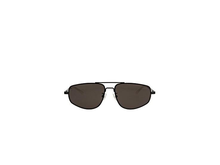 BOTTEGA VENETA 黒縁フレーム BOTTEGA VENETA EYEWEAR Intrecciato rectangular-frame acetate