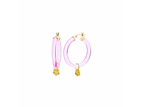 Pink Cultured Kasumiga Pearl Rhodium Over Sterling Silver