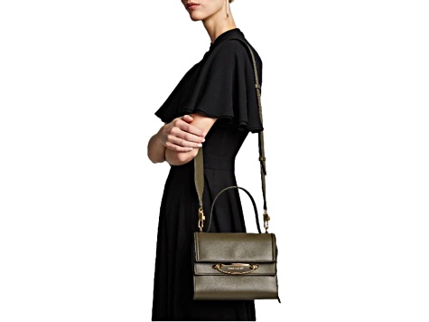 Alexander McQueen The Story Bag Khaki Leather Small Satchel