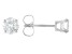 14k White Gold 0.75ctw Round White IGI Card Cert Lab-Grown Diamond Solitaire Earrings F-G/VS2-SI1