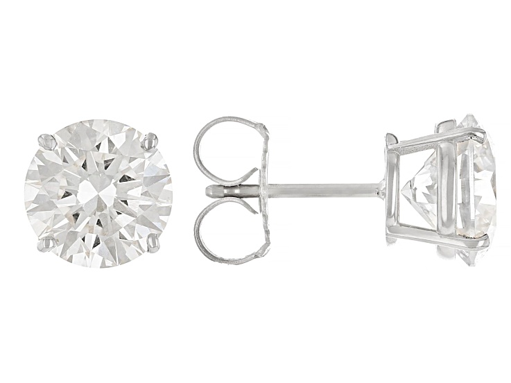 Lab Grown Diamond Oval Cut Stud Earrings in 14k White Gold (1/2 ct. tw