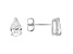 14k White Gold 1.00ctw Pear Shape White IGI Certified Lab-Grown Diamond Solitaire Earrings F-G/SI