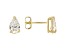 14k Yellow Gold 1.00ctw Pear Shape White IGI Certified Lab-Grown Diamond Solitaire Earrings F-G/SI