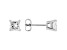 14k White Gold 1.00ctw Princess Cut White IGI Certified Lab-Grown Diamond Solitaire Earrings F-G/SI