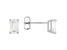 14k White Gold 1.00ctw Emerald Cut White IGI Certified Lab-Grown Diamond Solitaire Earrings F-G/SI