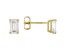 14k Yellow Gold 1.00ctw Emerald Cut White IGI Certified Lab-Grown Diamond Solitaire Earrings F-G/SI