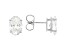 14k White Gold 3.00ctw Oval White IGI Certified Lab-Grown Diamond Solitaire Earrings F/VS1