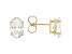 14k Yellow Gold 3.00ctw Oval White IGI Certified Lab-Grown Diamond Solitaire Earrings F/VS1