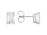 14k White Gold 3.00ctw Emerald Cut White IGI Certified Lab-Grown Diamond Solitaire Earrings F/VS1