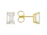 14k Yellow Gold 3.00ctw Emerald Cut White IGI Certified Lab-Grown Diamond Solitaire Earrings F/VS1