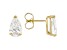 14k Yellow Gold 3.00ctw Pear Shape White IGI Certified Lab-Grown Diamond Solitaire Earrings F/VS1