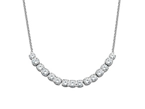White Cubic Zirconia Rhodium Over Sterling Silver Necklace 19.17ctw