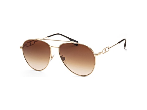 Burberry Women's Carmen 58mm Light Gold Sunglasses | BE3128-110913-58