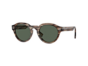 Burberry Men's 50mm Striped Green Sunglasses