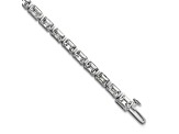 Emerald Cut White Lab-Grown Diamond G-H SI 14K White Gold Tennis Bracelet 7.40ctw