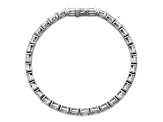 Emerald Cut White Lab-Grown Diamond G-H SI 14K White Gold Tennis Bracelet 7.40ctw