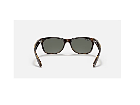 Ray-Ban New Wayfarer Tortoise/Green Polarized 55 mm Sunglasses RB2132 902/58 55