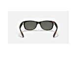 Ray-Ban New Wayfarer Tortoise/Green Polarized 55 mm Sunglasses RB2132 902/58 55