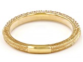 Judith Ripka 0.95 ctw Bella Luce® Diamond Simulant 14K Yellow Gold Clad Ring