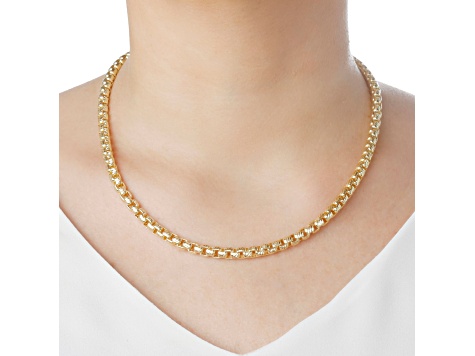 Judith Ripka Verona 14K Gold Clad Box Chain Necklace