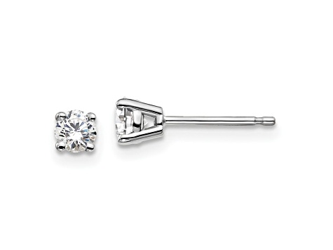 14K White Gold Lab Grown Diamond 3/8ctw VS/SI GH 4 Prong Earrings