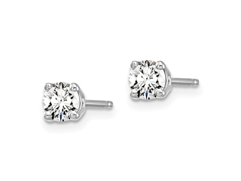 14K White Gold Lab Grown Diamond 3/8ctw VS/SI GH 4 Prong Earrings