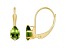 6x4mm Pear Shape Peridot 10k Yellow Gold Drop Earrings