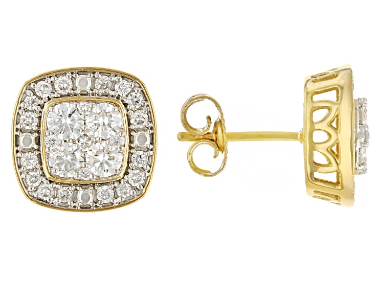 〓Don lam〓 White Lab-Grown Diamond H SI1 14k Yellow Gold Over Sterling