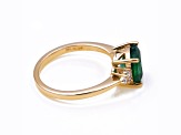 2.18 Ctw Emerald With 0.12 Ctw White Diamond Ring in 14K YG