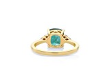 2.18 Ctw Emerald With 0.12 Ctw White Diamond Ring in 14K YG