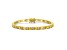 Yellow Cubic Zirconia, 14K Gold over Sterling Silver Tennis Bracelet