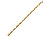 Yellow Cubic Zirconia, 14K Gold over Sterling Silver Tennis Bracelet