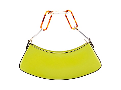 Fendi O'Lock Swing Wasabi Green Calf Leather Small Hobo