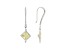 Judith Ripka 4ctw Square Canary Bella Luce Diamond Simulant Rhodium Over Silver Earrings w/Topaz