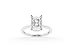 Certified White Lab-Grown Diamond F VS 14K White Gold Solitaire Ring 2.60ctw