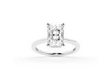 Certified White Lab-Grown Diamond F VS 14K White Gold Solitaire Ring 2.60ctw