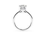 Certified White Lab-Grown Diamond F VS 14K White Gold Solitaire Ring 2.60ctw