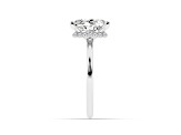 Certified White Lab-Grown Diamond F VS 14K White Gold Solitaire Ring 2.60ctw