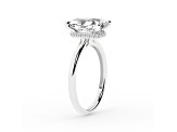 Certified White Lab-Grown Diamond F VS 14K White Gold Solitaire Ring 2.60ctw