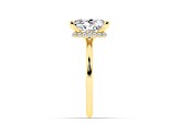 Certified White Lab-Grown Diamond F VS 14K Yellow Gold Solitaire Ring 2.60ctw