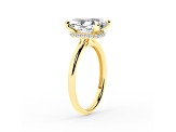 Certified White Lab-Grown Diamond F VS 14K Yellow Gold Solitaire Ring 2.60ctw