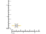 Certified White Lab-Grown Diamond F VS 14K Yellow Gold Solitaire Ring 2.60ctw