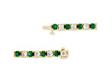 6.25ctw Emerald and Diamond Bracelet in 14k Yellow Gold