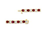 6.25ctw Ruby and Diamond Bracelet in 14k Yellow Gold