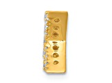 14K Yellow Gold Diamond Letter K Initial Charm