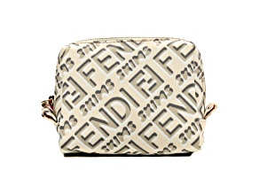 Fendi x Skims Nylon Avorio Small Beauty Pouch