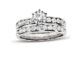 1.00ctw Diamond Channel Engagement Ring in 14k White Gold