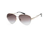 Coach Women's Fashion 59mm Shiny Light Gold Sunglasses | HC7124-90058G-59