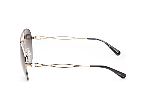 Coach Women's Fashion 59mm Shiny Light Gold Sunglasses | HC7124-90058G-59